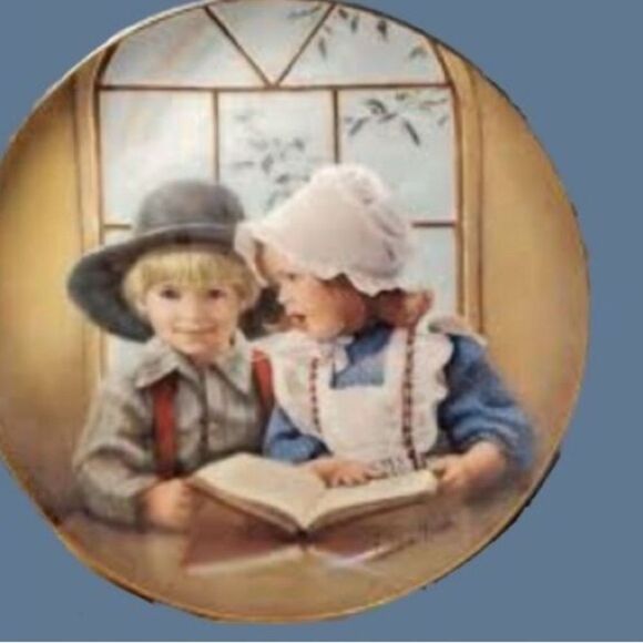 2 Vintage Reco Collector Plates Little Tutor & Amy's Magic - Picture 2 of 6